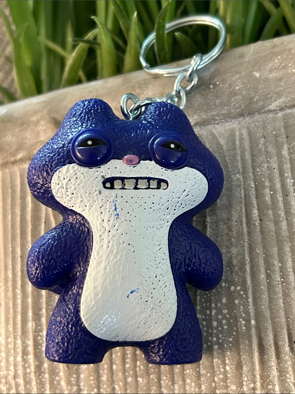 blue Sketchy Squirrel Fuggler Series 2 keychain from blind box